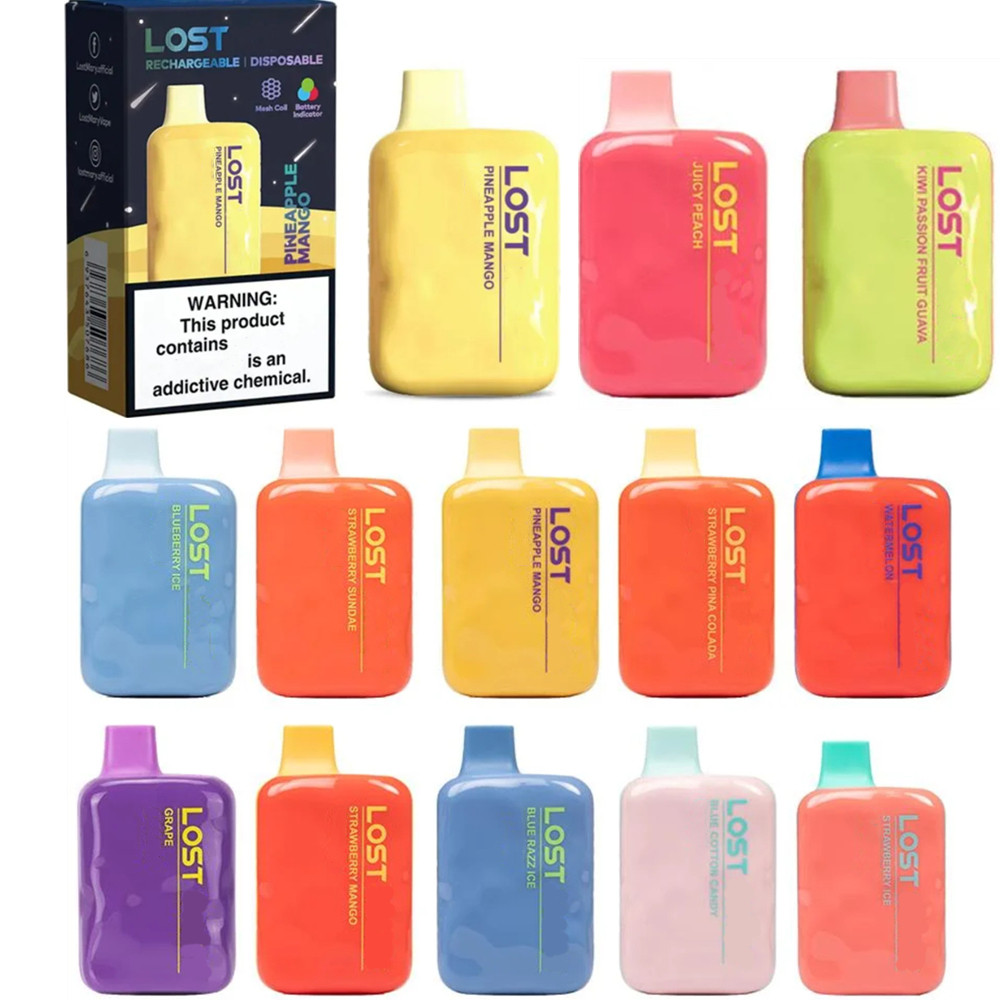 

Lost O5000 Disposable E cigarettes 5000 Puffs Vape Pen 13ml Prefilled Mesh Coil Cartridges Pod 650mAh Rechargeable Battery VS bc5000