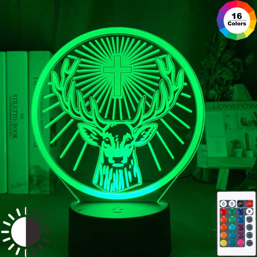 

Night Lights Led Night Light Lamp Jagermeister 16 Colors Changing Touch Sensor Usb and Battery Powered Nightlight for Bar Table Lamp P230331
