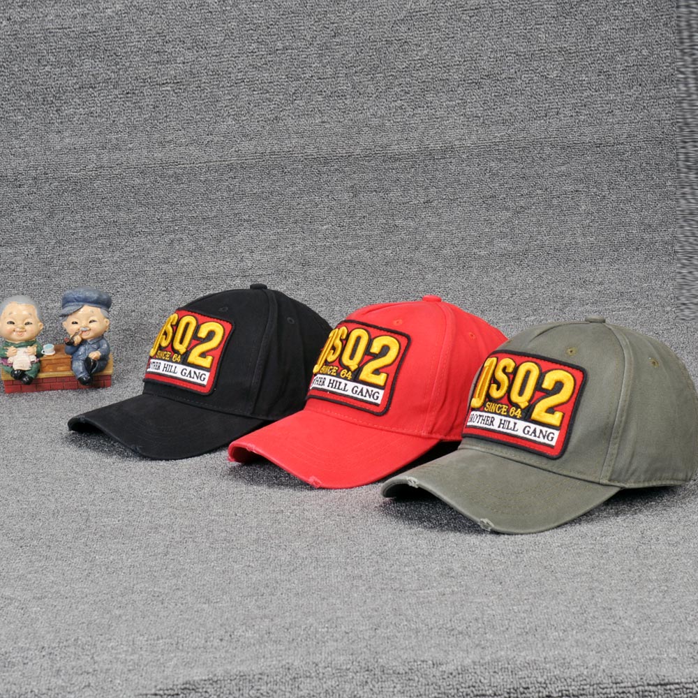 

DSQ ICOND2 Casual Fashion Trend Baseball Hat Simple Classic Letter Print Couple Unisex Sports Hat DSQ ICON Street Fashion Top Quality Hat D106, Red