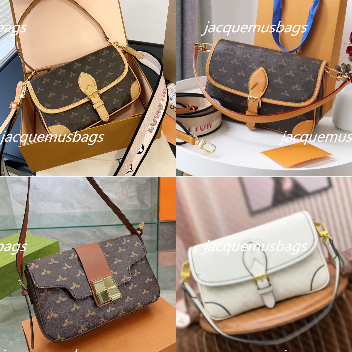 

Womens Diane Bag Designer Luxury Lady Leather Shoulder Flap Envelope Messenger Bags Crossbody Handbags Fashion Handbag, Color 6