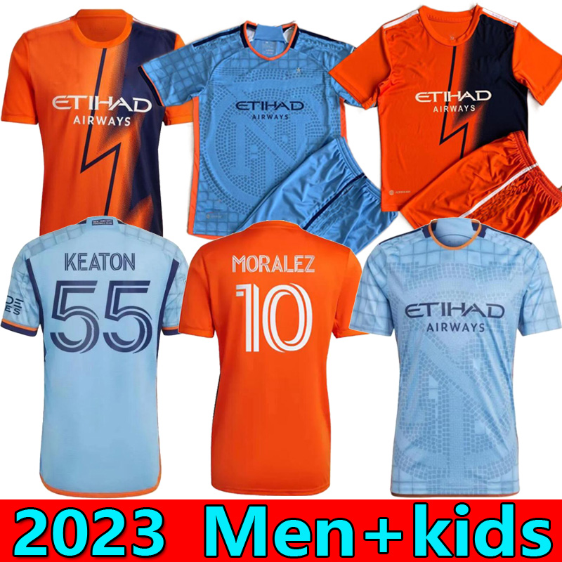 

New York City soccer jerseys 2023 FC home away NYCFC 22 23 24 mls football t shirts THIAGO MORALEZ CASTELLANOS HEBER MORALES Talles Magno Keaton fans kids kits 2024, 23-24 home kids