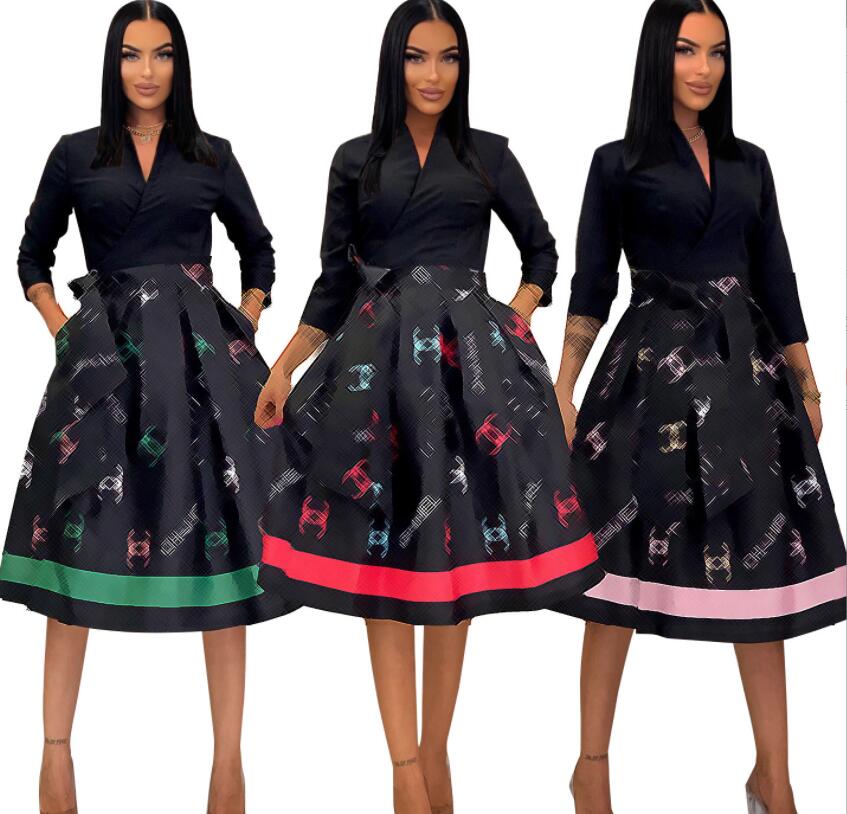 

Casual Dresses 2023 Fashion Temperament Pleated Skirt High Quality Elastic Belt Medium Length Swing Skirt