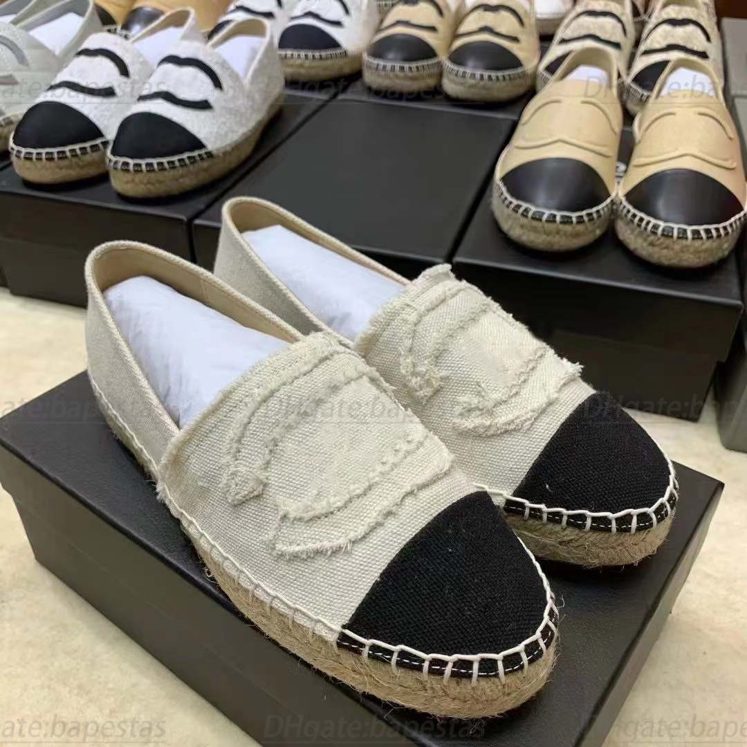 

luxury designer summer outdoors Fashion women man espadrilles Loafers Fisherman canvas flat shoe Cotton Tweed Grosgrain leather woman shoe, #11