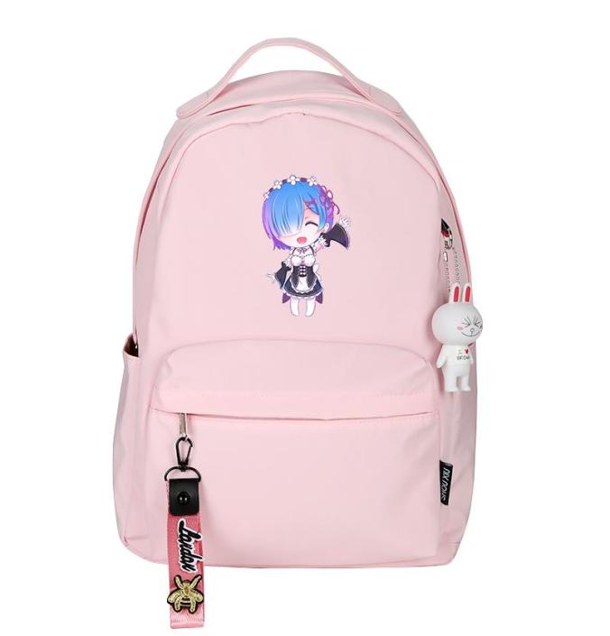 

Backpack ReLife In A Different World From Zero Rem Ram Women Cute Mochila Feminina Nylon School Bag Pink Daypack Travel Rugzak8811932, Chocolate
