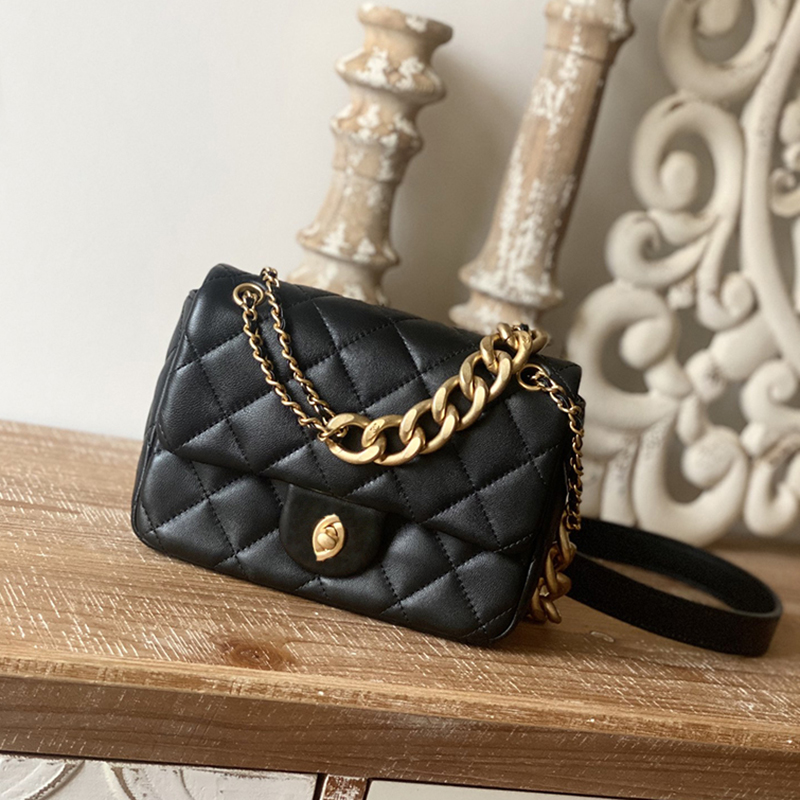 

Designer Flap Bag Luxury Messenger Bag Handbag 19CM Genuine Leather Shoulder Bag High Imitation Crossbody Bag With Box ZC159