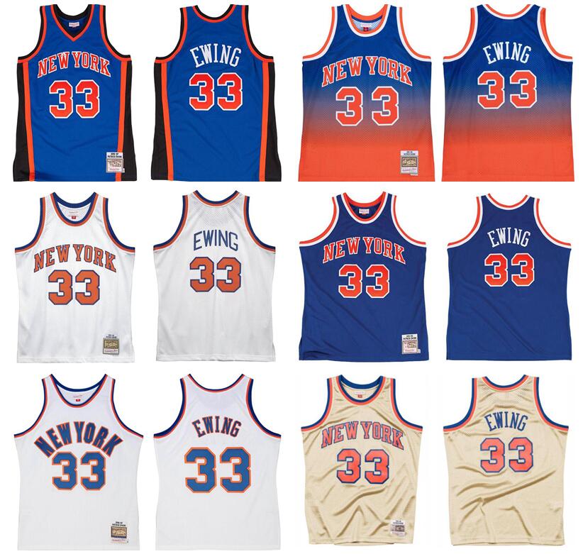 

Patrick Ewing S-6XL Basketball jerseys Stitched Mitchell & Ness 1985-86 91-92 96-97 Men New York''Knicks''jersey city kids, Stitched jersey