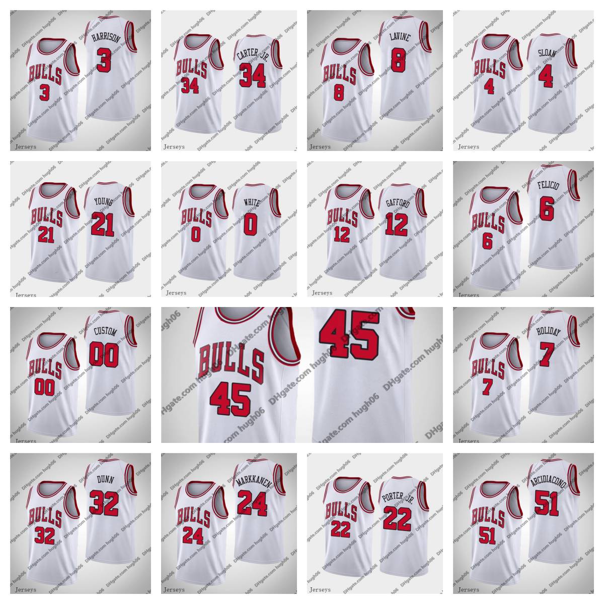 

Chicago''Bulls''Men LaVine Markkanen 45 Valentine 21 Young 0 White 12 Gafford 6 Felicio 32 Dunn Denzel Thaddeus Lauri Zach Association''NBA''Basketball Jerseys, #11