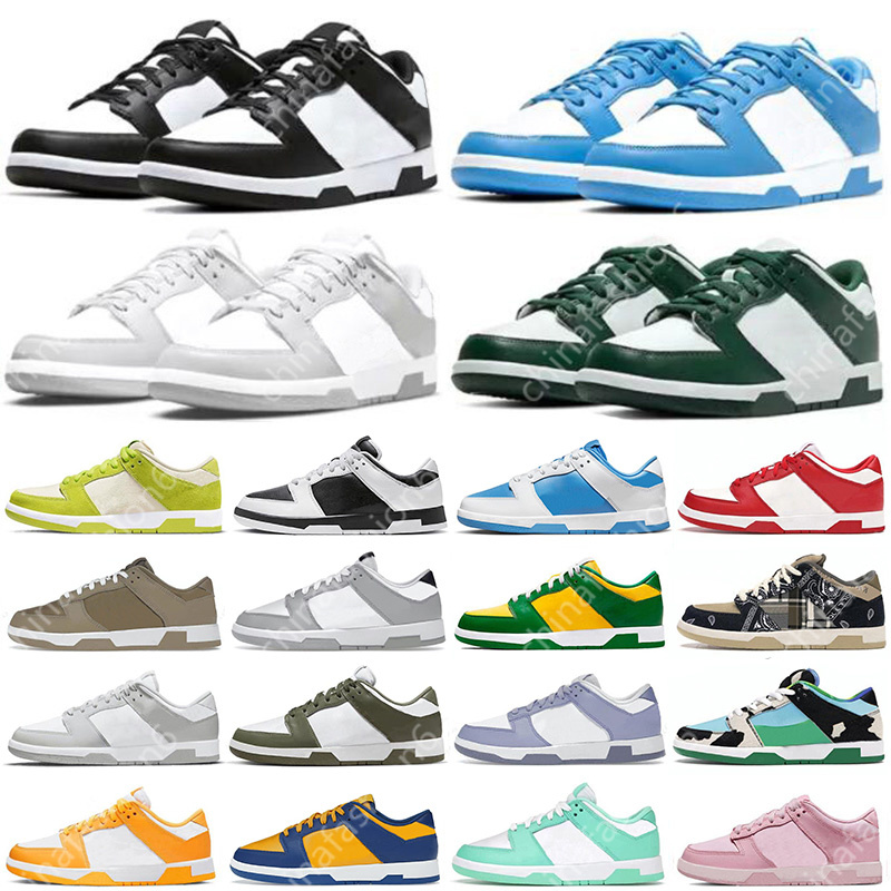 

Designer Running Shoes sneakers for men women White Black Panda Grey Fog UNC GAI Varsity Green Apple Laser Orange Syracuse Coast Candy mens flat Sport trainers