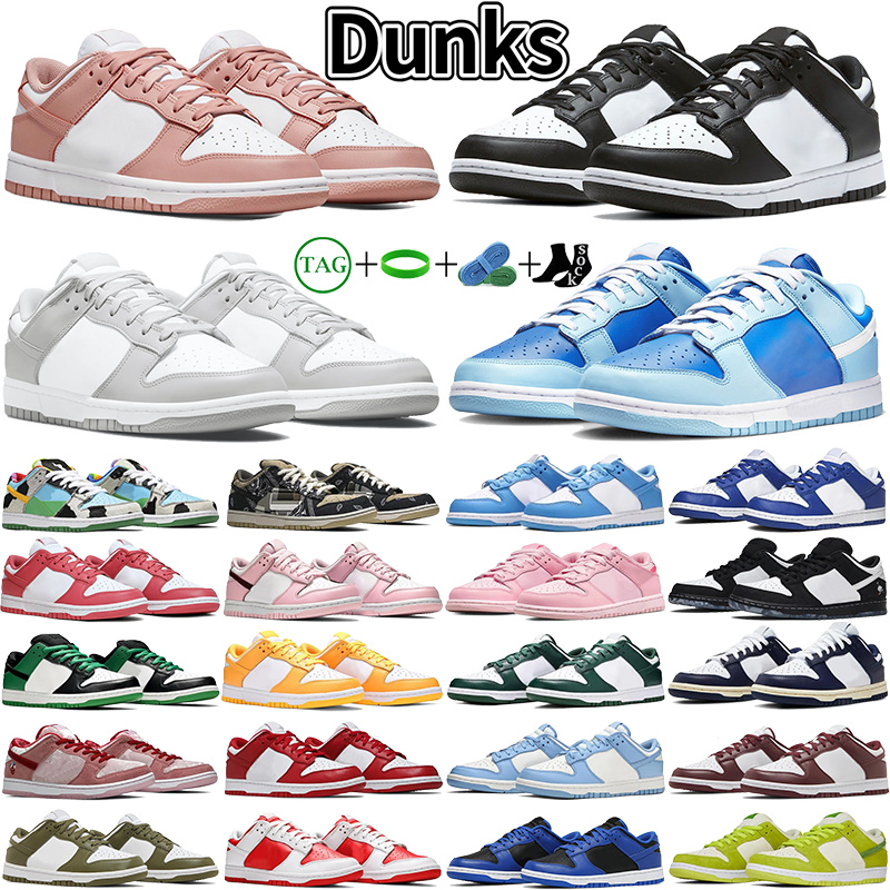 

Dunks low retro running shoes for men women sb skate sneakers white black panda UNC coast triple pink grey fog chunky dunky chicago designer sneaker mens trainers, 13 archeo pink