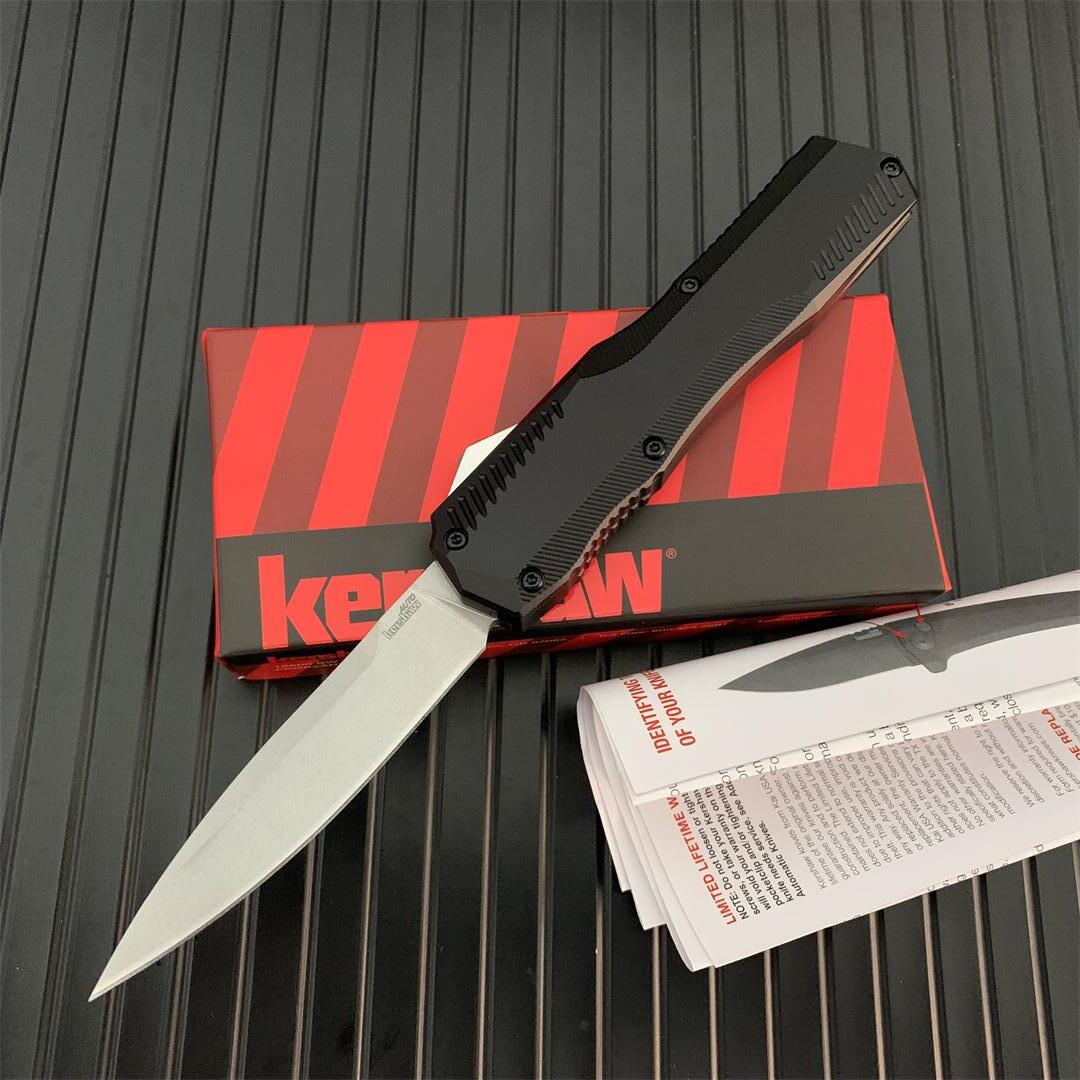 

OEM Kershaw 9000 Matt Diskin Livewire Knife Blade CPM-20cv Aluminum Handle Hunting Pocket knife Auto AUTOmatic Camping Tactical Knife 9000BLK EDC tools