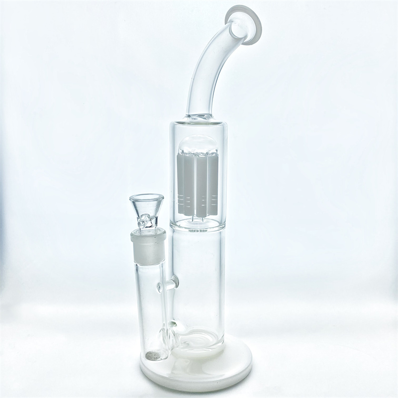 High quality glass bong water pipe bongs glass smoking pipe with 1 tree perc 18mm Joint GB-264 Hot Sale-image-240141395