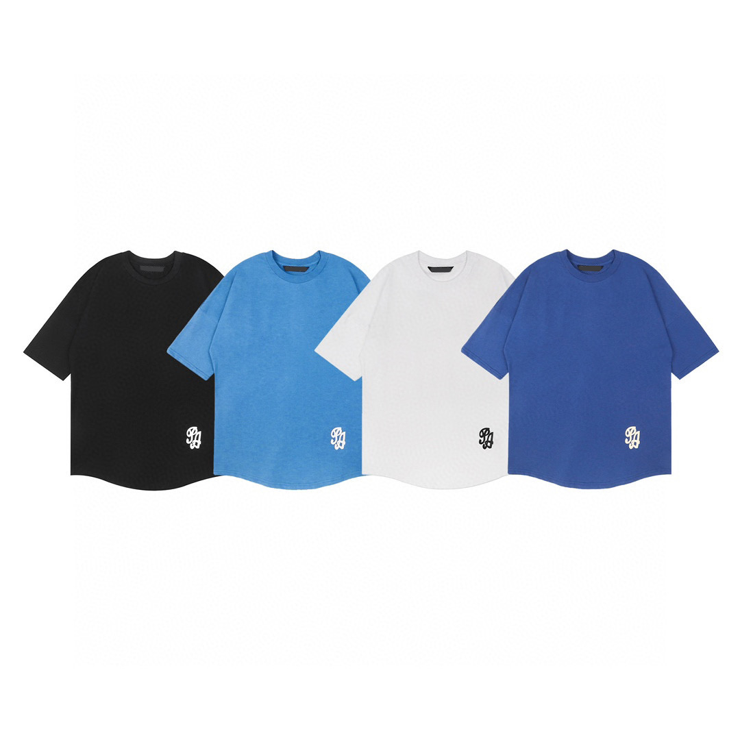 

Men's Plus Tees & Polos Round neck embroidered and printed polar style summer wear with street pure cotton g2erg