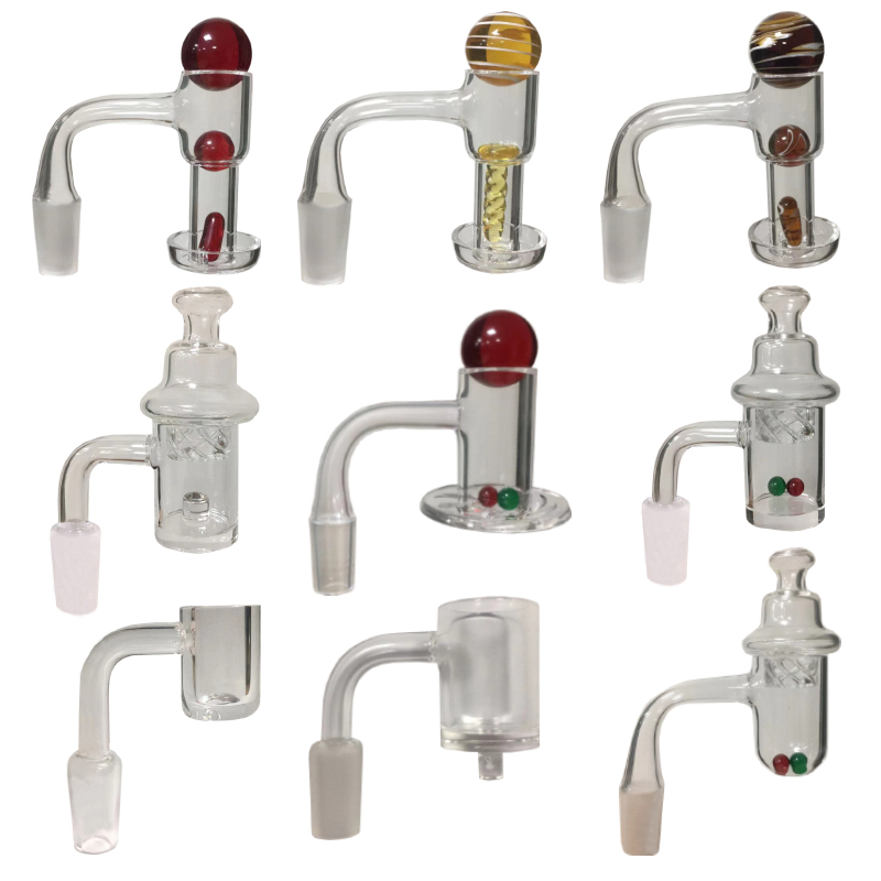 

Full Weld Smoking Terp Slurper Quartz Bangers Blender Slurps Set Top Carb Cap and Middle Balls Capsule Pill Glass Jump Spinning For Water Pipes Hookah Bong 1pcs Retail