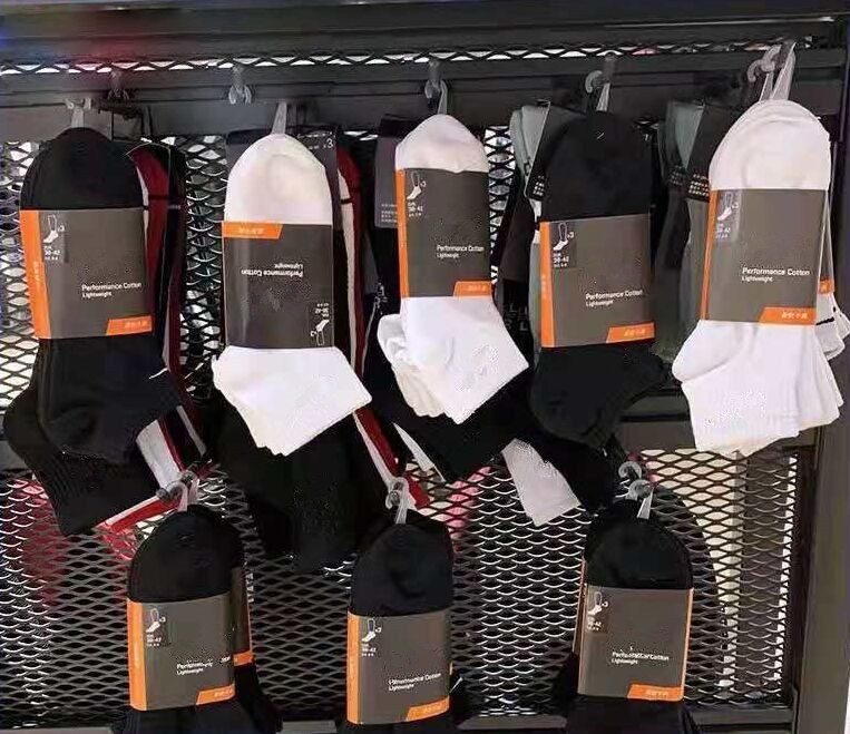 

Unisex Professional Outdoor Sport Cycling Socks Brand LOGO Embroidery Basketball Football Soccer Running Trekking Socks Men Women, White