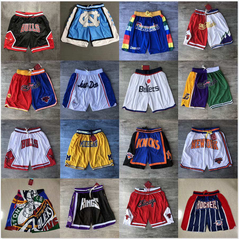 

Basketball Shorts MVP Urban Edition Retro yellow white Black embroidered pocket pants lake