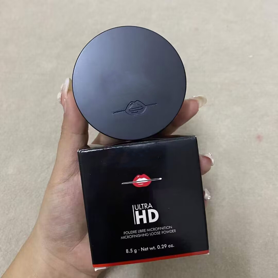 

Face Ultra HD Micro Finishing Loose Powder 8.5g Pore Invisible Complexion Matte Makeup Powder, As pic