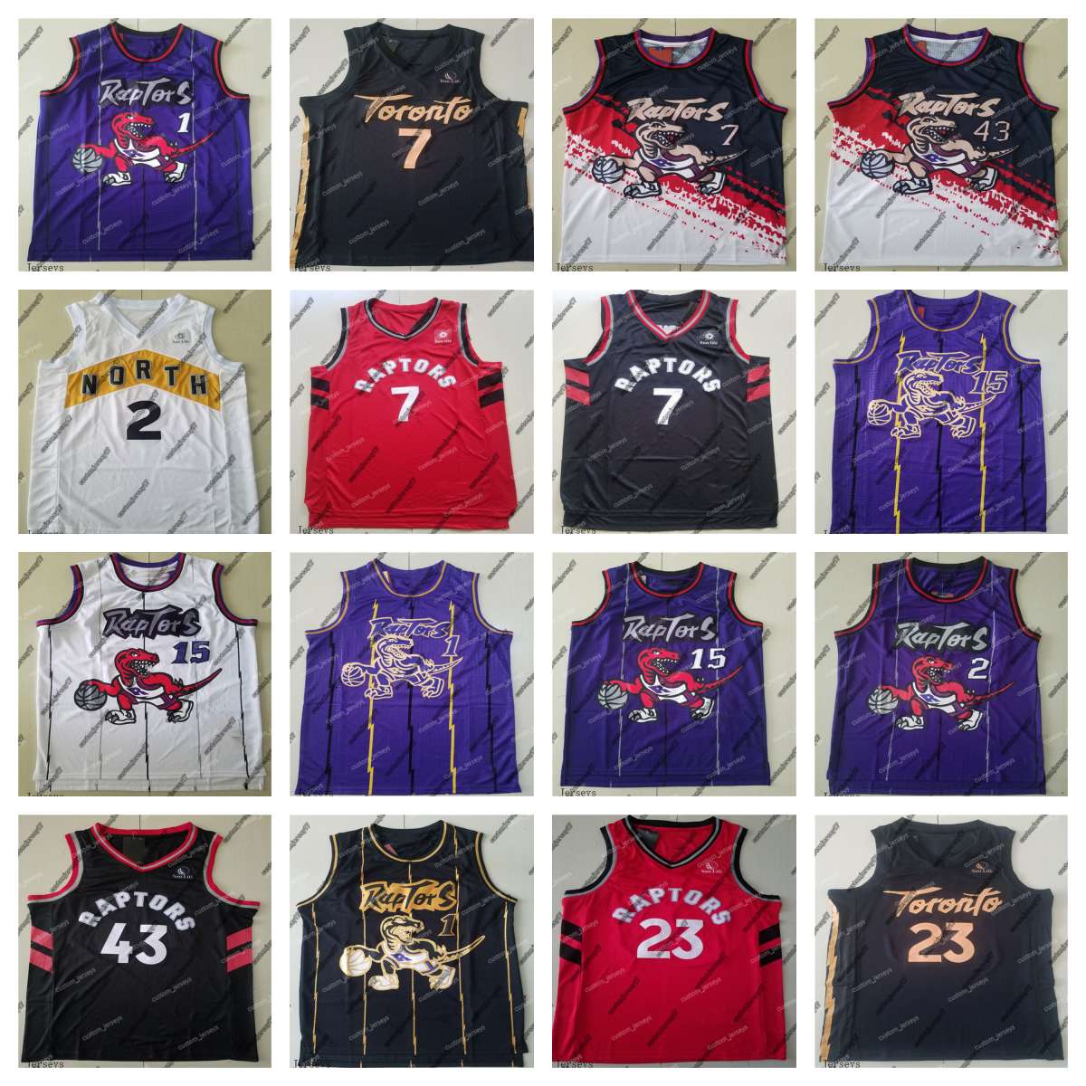

Toronto''Raptors''Men Jersey 15 Carter 43 Siakam 7 Lowry High School Kyle Vince Pascal College''NBA''Basketball City Jerseys, #11