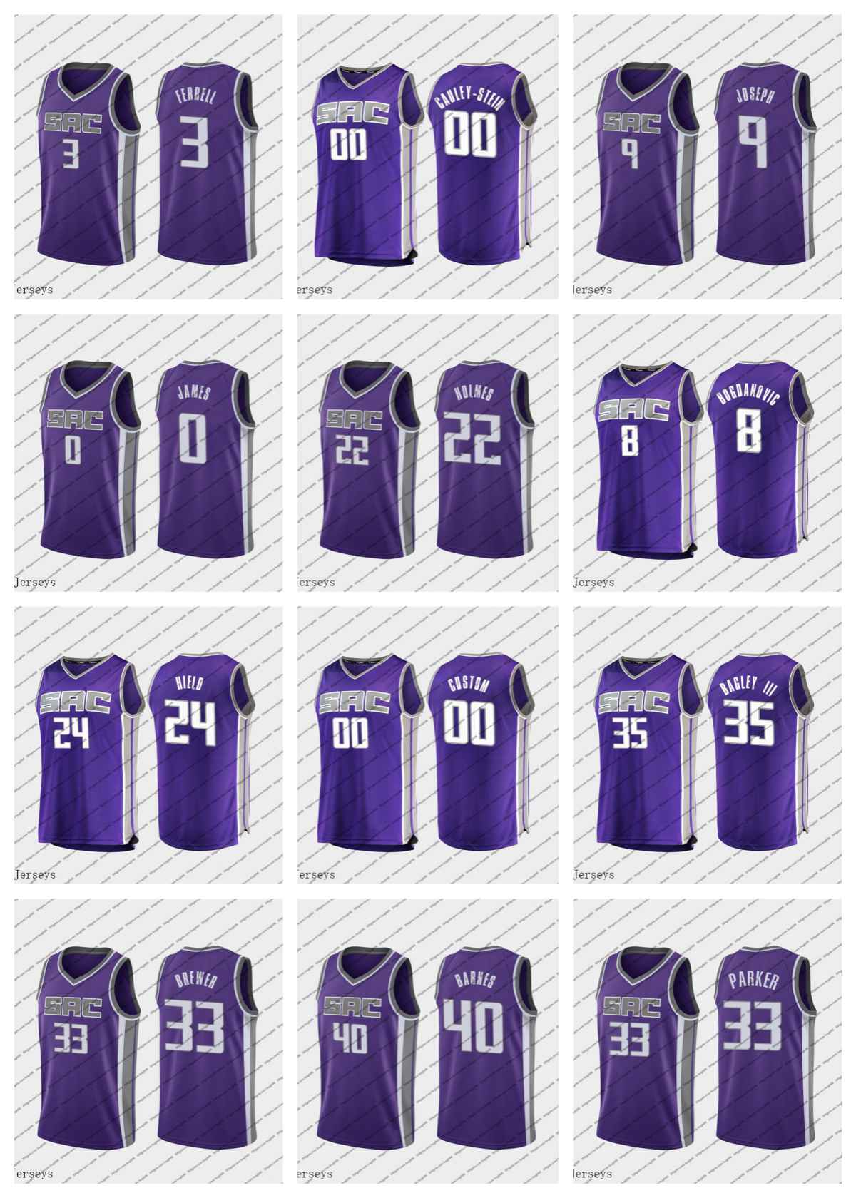 

Sacramento''Kings''Men Jersey 24 Hield 9 Joseph 40 Barnes 33 Brewer 3 Ferrell 35 Bagley III 8 Bogdanovic Buddy Cory Harrison Corey Icon''NBA''Basketball Jersey, #8