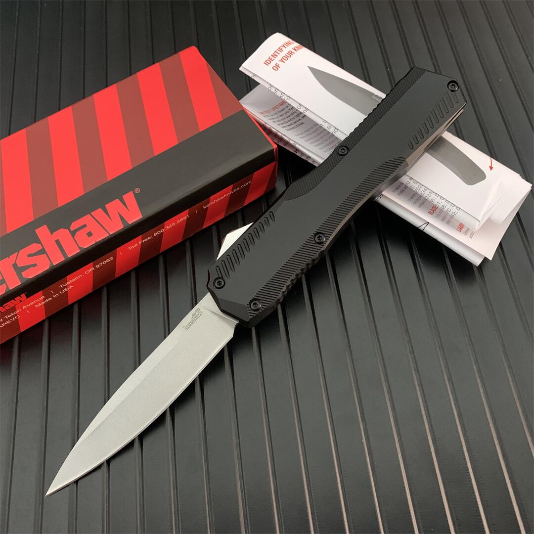 

Kershaw 9000 Matt Auto Knife Blade CPM-20cv Aluminum Handle Hunting Pocket Knives AUTOmatic Camping Tactical Knifes 9000BLK EDC tools Gift