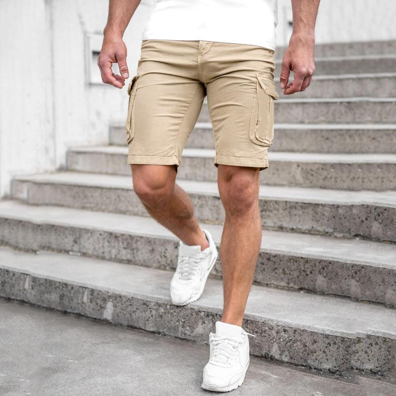 

Men's Pants Work Mens With White Men Cargo Pockets Casual Shorts Spring Pocket Sports Summer Bodybuilding Short, Blue