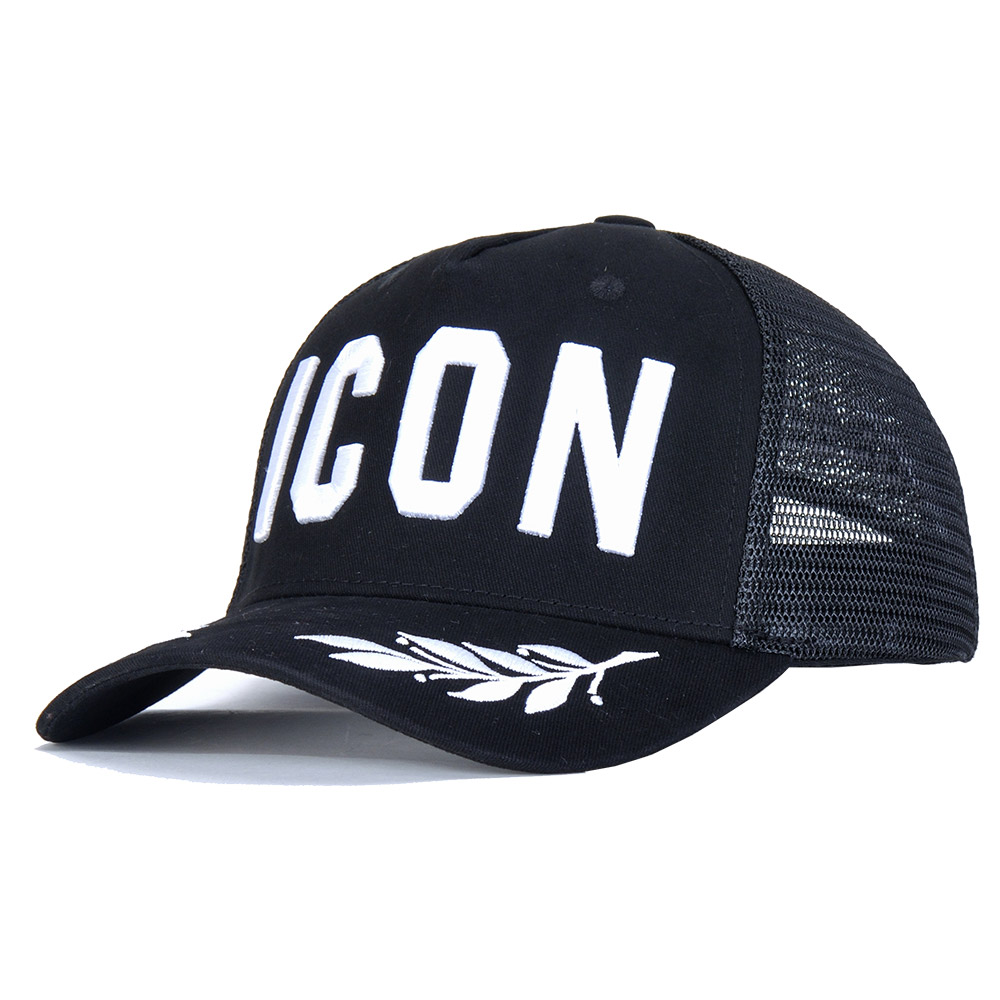 

icon hat DSQ2 DSQICON2 ICON DSQ D2 New cap D143W Men Women High Quality Gauze Mesh Baseball Tennis Fashion Casual Sun Hat, Black