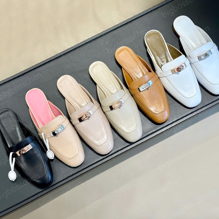 

Luxury Designer Slide Platform kelly Slippers Women's OZ Mule Shoes h Wrap Toe Sandals Classic Fashion Summer Outdoor Flat Leather Loafers Casual Beach Shoes 35-41Box, Denim blue