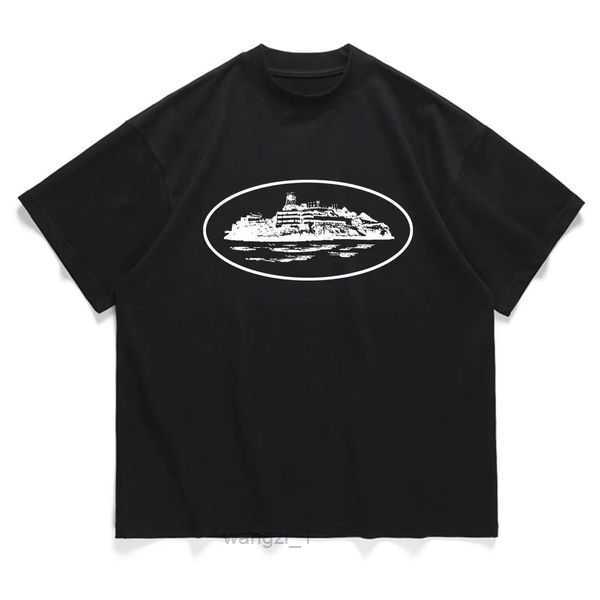 

Corteiz Alcatraz t Shirt Vintage Graphic Print Street Short Sleeves Tshirts Fashion Trends Uk Drill Clothes 83XL, White black vest