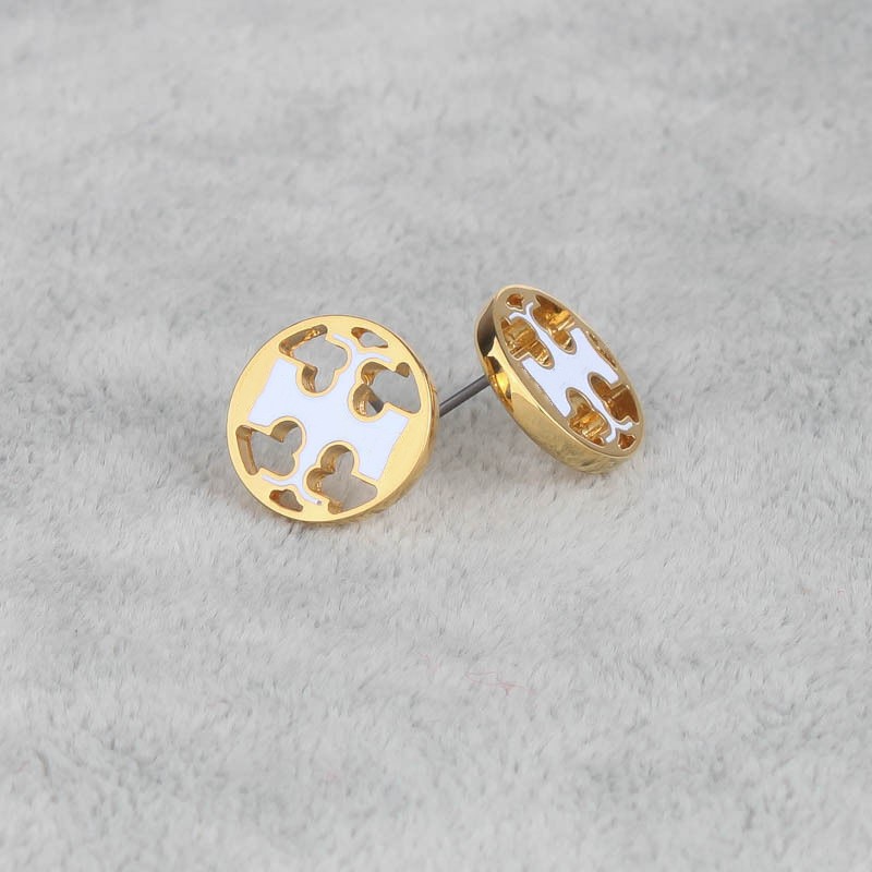 

hollow out circular earrings designer for women hoop earing stud earring clover earings luxury channel jewelry woman stainless steel ohrringe 18K gold plated gift