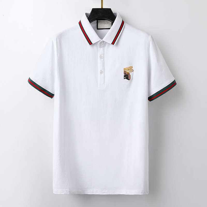

Designer mens Basic business polos T Shirt fashion france brand Men's T-Shirts embroidered poloss armbands letter Badges polo shirt shorts size M-3XL-Z, White