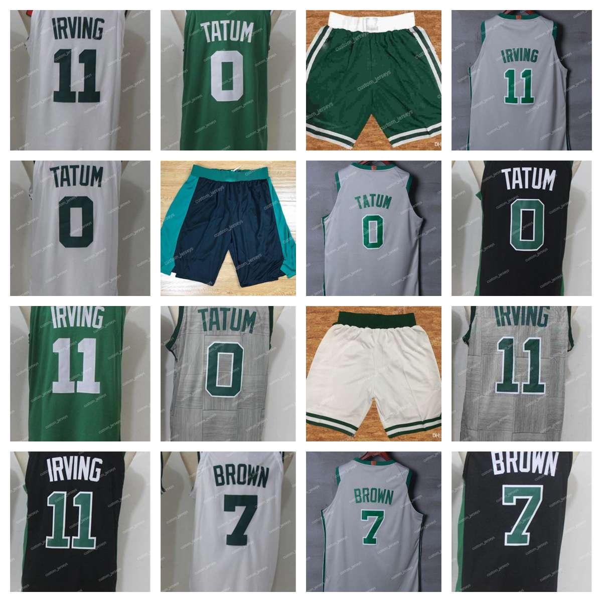 

Boston''Celtics''Men Jersey Roster 11 Kyrie Irving 20 Gordon Hayward 0 Jayson Tatum 42 Horford 7 Jaylen Brown''nba''Jerseys Shorts, #7