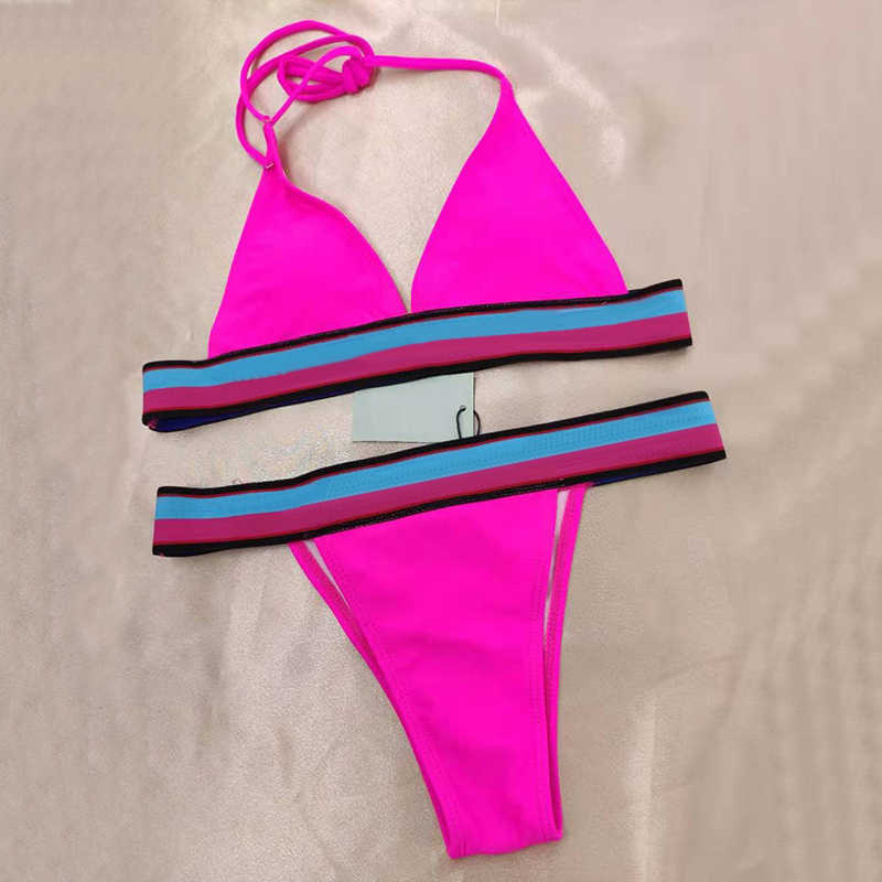 

Designer bikini swimsuit Summer Swimsuit Designer Bikini Set Fuchsia Pink Two Pieces Bikinis 2023 Bandage Sexy Push Up Swimwear Women Bathing Suits XL B, Yoh 03 fuchsia pink