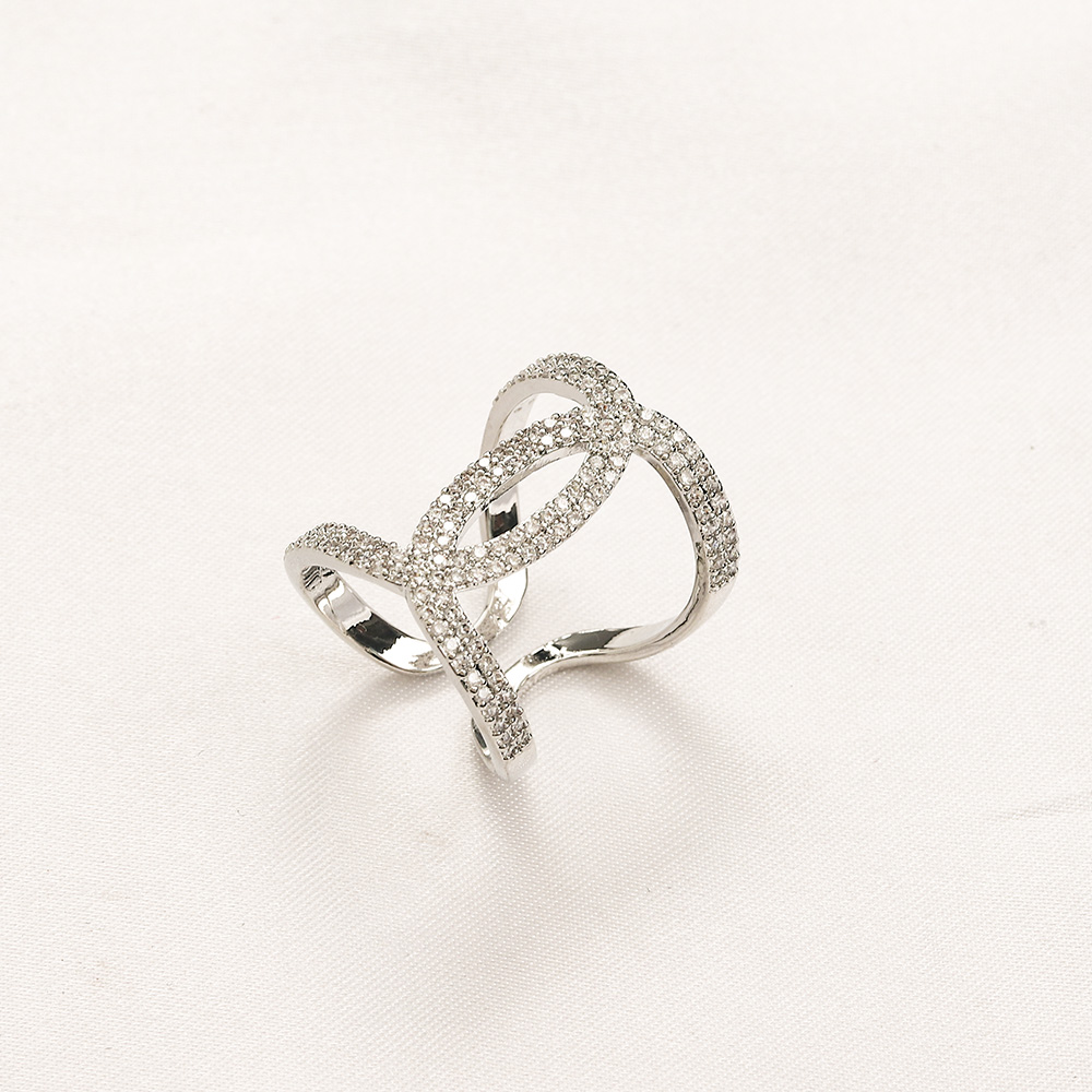 

925 Silver Gift Wedding Ring Designer Love Jewelry Ring 2023 New Luxury Brand Adjustable Ring Design for Women Stainless Steel Party Love Jewelry Wholesale