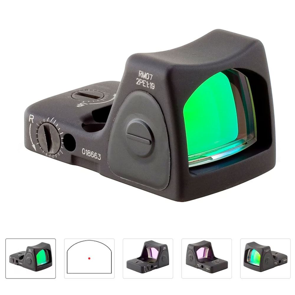 

RMR Type 2 Reflex Red Dot Sight Adjustable LED With Glock MOS Base 20mm Mount M6293