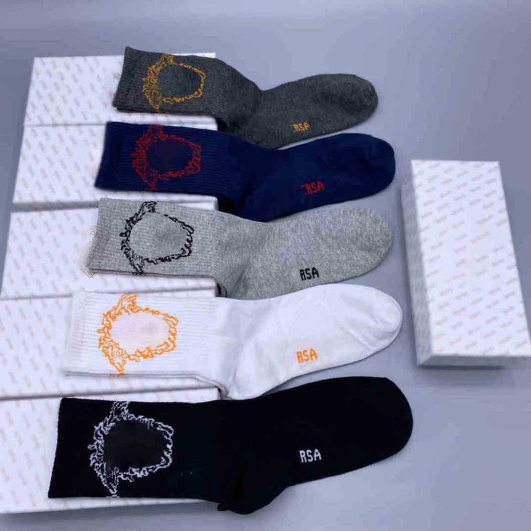 

a combed vercace box Versage cotton pairs sock Middle 5 of OEGU cotton middle tube tube business socks 90% cotton Antibacterial sweat-absorbent and deodorant, 01