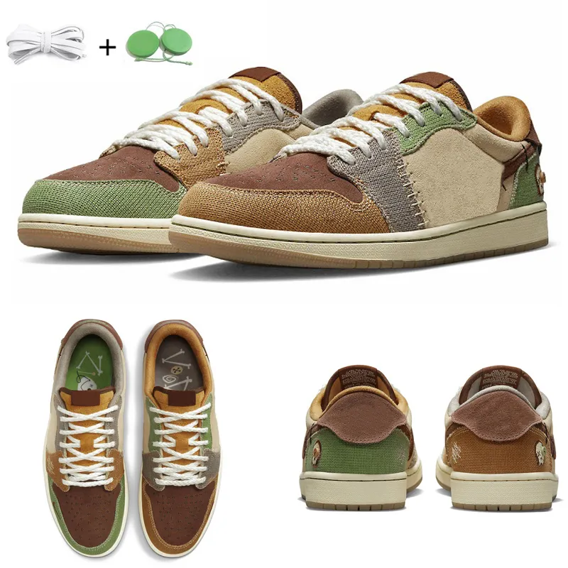 

Bicycle Shoes Zion Williamson X Voodoo Mens Basketball Shoes Jumpman 1 1s Low Sneaker Og Flax Muslin Fauna Brown Oil Green Sesame Moon, Gold