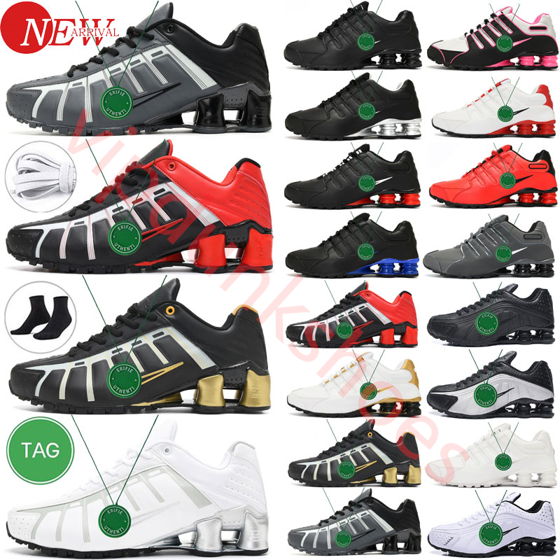 

NEW ShOxs Shoes Men Tl R4 301 Racer Blue Triple BlACK White Metallic Silver Chaussures DELIVER OZ NZ 802 809 Dark Grey University Red Sneakers Trainers outdoor, Color#1