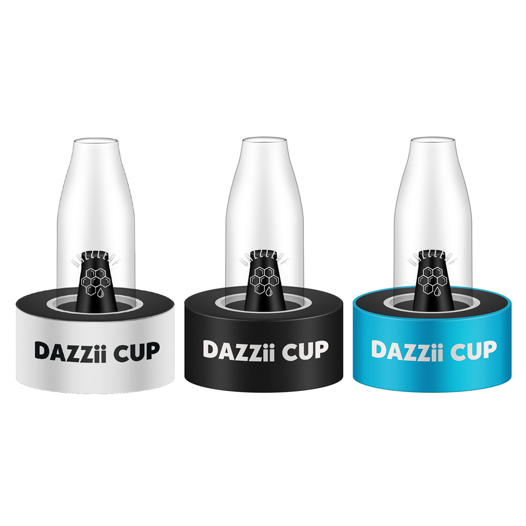 

DAZZLEAF DAZZii CUP Dab Rig Kit Water Pipe Vaporizer Kit Authentic, White