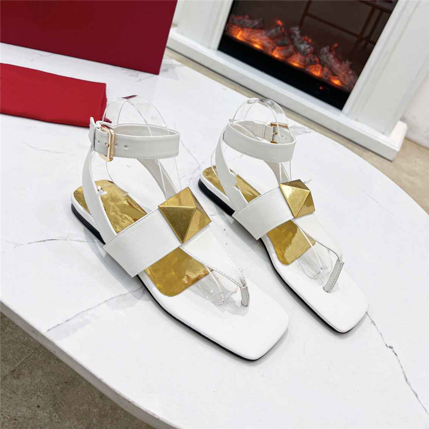 

Summer popular Women's sandals 2023 Valentinoity fashion luxury brand business work leisure travel letter logo Women's high heels Men's flat shoes 01-09
