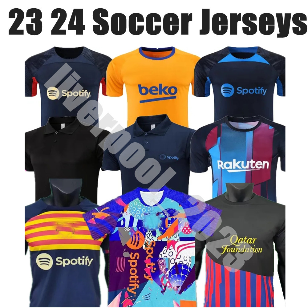 

23 24 GAVI LEWANDOWSKI FC Barcelonas soccer jersey ADAMA PEDRI camiseta de futbol FERRAN 2023 2024 ANSU FATI MEMPHIS DEST football shirt men polo kit, 22/23