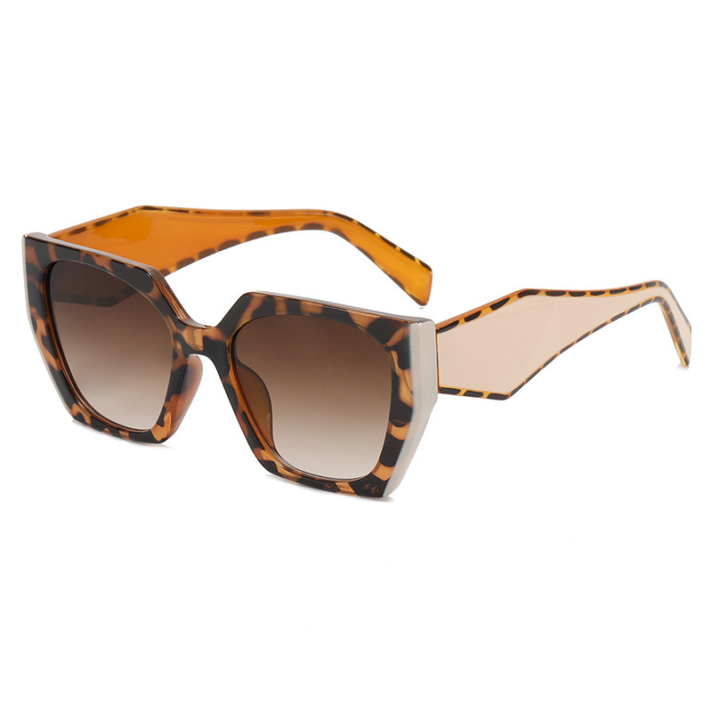 

mens sun glasses black sunglasses womens designer sunglasses for woman men Polarized UV400 Full farme Adumbral Polygonal sunglasses Leopard frame double camellia