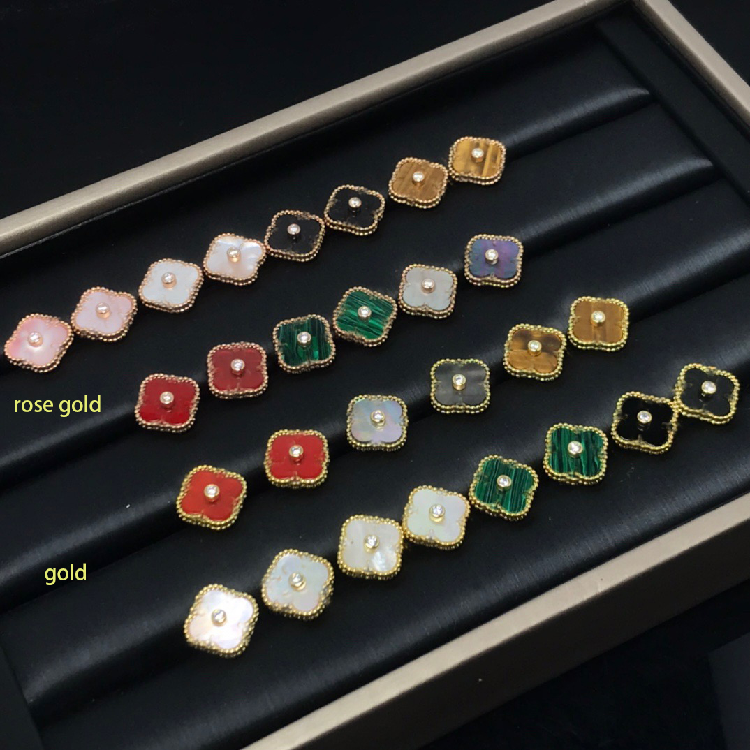 

DesignerWomen Designer Earrings Four leaf High quality Jewelry Multiple styles