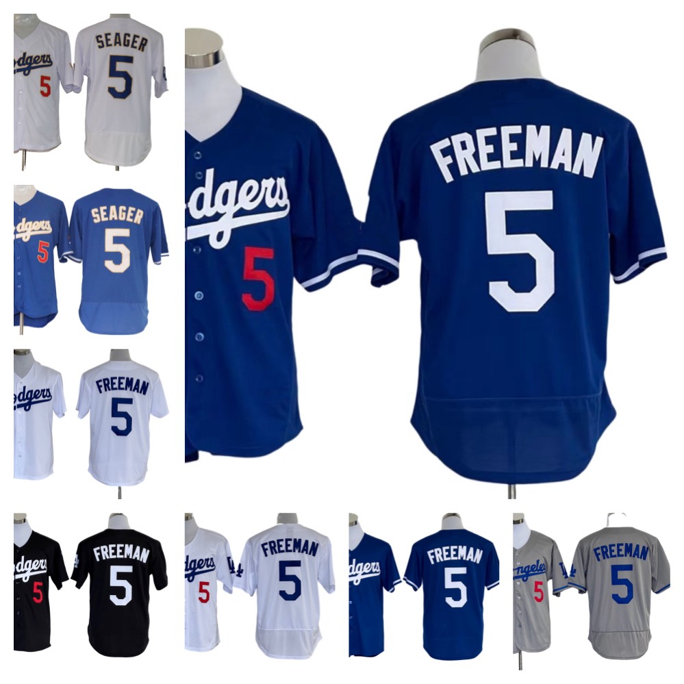 

Baseball jerseys S-3XL Los DOD Mens Top Quality 5 Freddie Freeman blank