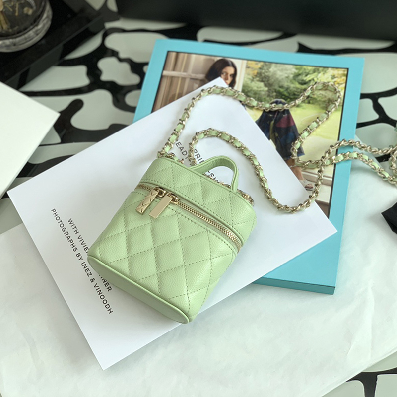 

Designer Cigarette Bag Luxury Chain Bag 11CM Genuine Leather Crossbody Bag High Imitation Shoulder Bag With Box ZC123