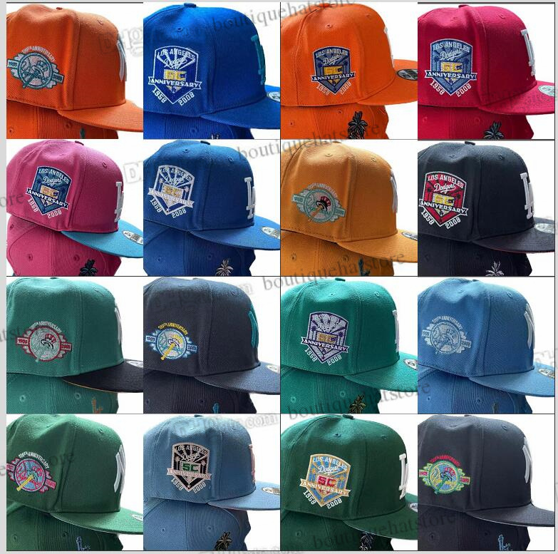 

2023 25 Colors Men's Baseball Snapback Hats Classic Hip Hop " New York" Black Blue Pink Sport Free Size Adjustable Caps Chapeau 1958-2008 50th Real Tree Ma7-06