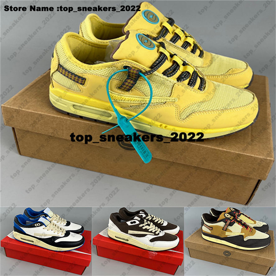 Travis Cactus Jack AirMax1 Chaussures Hommes Max Taille 12 Baskets Scotts Designer Grande Taille 87 Baskets Blanches Eur 46 1 Running Schuhe Femm