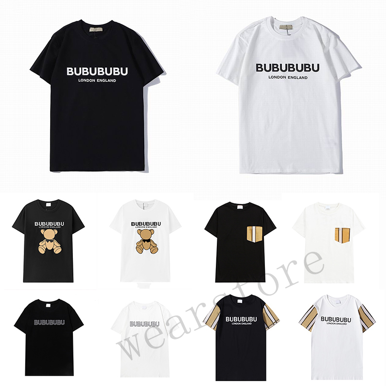 

2023 New Fashion Summer Luxury Short Sleeve t-Shirt Round Neck Cotton Letter Classic Short Sleeve Bur Tshirts, 15