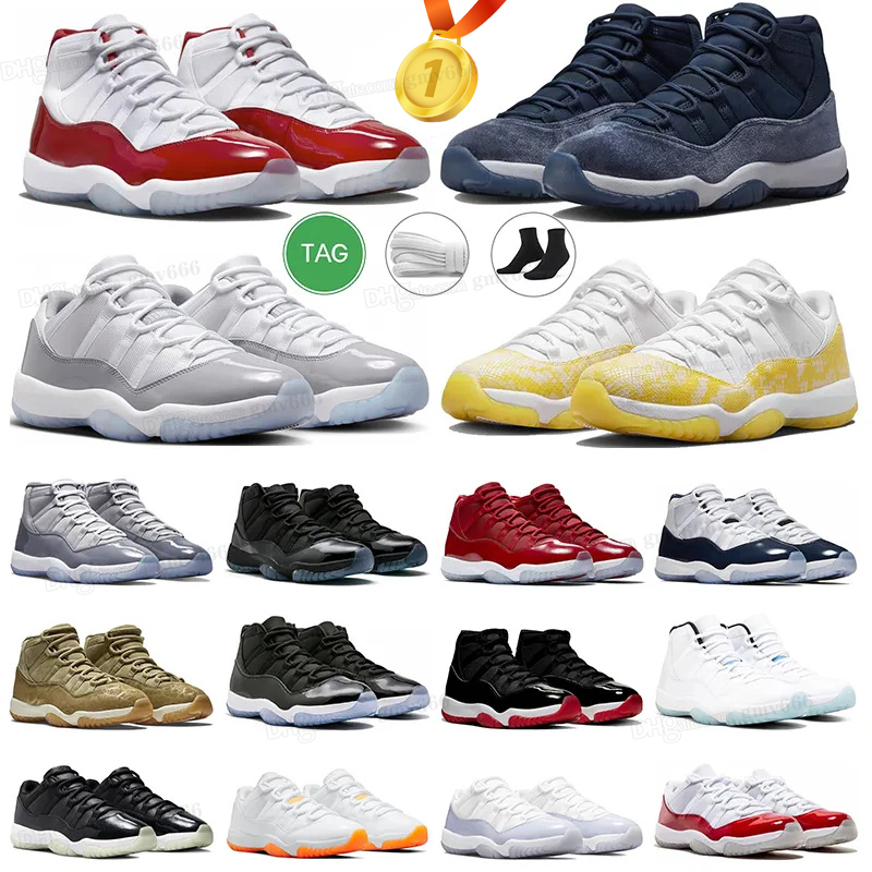 

Jumpman Retro 11 Basketball Shoes Men Women 11s Cherry Cool Grey Midnight Navy DMP Jubilee 25th Anniversary Concord Bred Low Cement Grey Trainers Sneakers 36-47 j11, 31