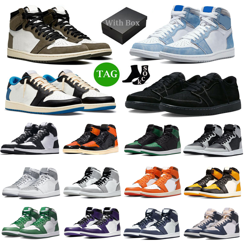 

Jumpman 1 1s Basketball Shoes Men Designer Sneakers Lows Reverse Mocha GAI Chicago Bred Panda UNC Mens Womens Outdoor Sports Trainers, 15