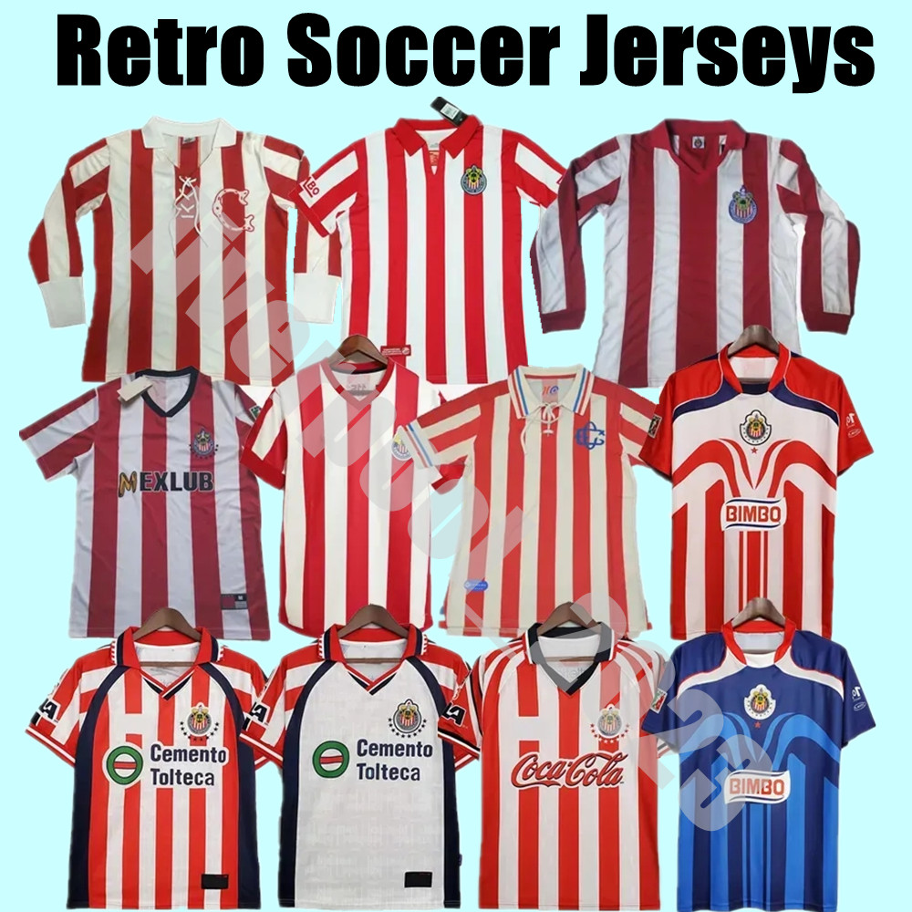 

Retro Chivas Guadalajara soccer jerseys regal O PERALTA I BRIZUELA A PULIDO Vintage football shirt 60 96 97 98 99 00 06 07 08 A.VEGA uniform 60th 110th 115th 110 115 year, 100th