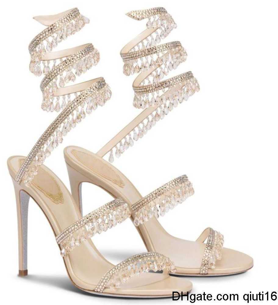 

Dress Shoes Caovilla Wedding Dress Sandal Women High Heels Shoes Ysl Romantic Lady Chandelier Nude Stiletto Sandals Jewelry Sandalies Ankle Stra13, 88